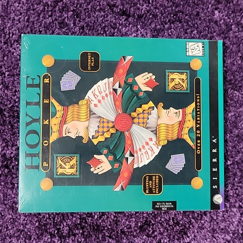 Vintage Sealed Hoyle Poker Sierra PC Game